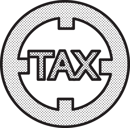 Tax icon sign symbol design