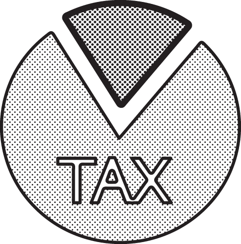 Tax icon sign symbol design