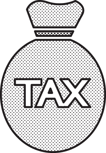 Tax icon sign symbol design