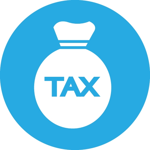 Tax icon sign symbol design