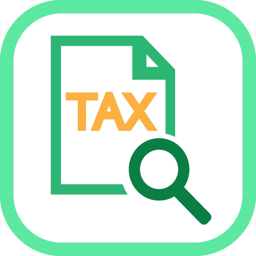 Tax icon sign symbol design