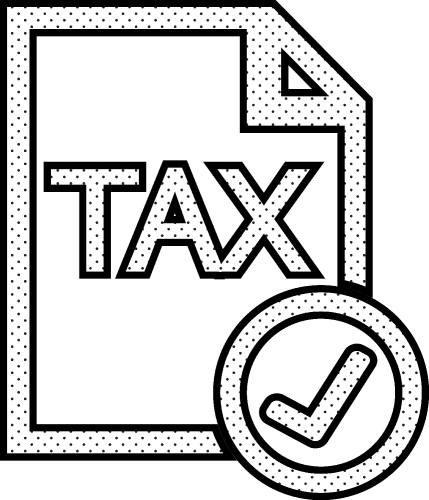 Tax icon sign symbol design