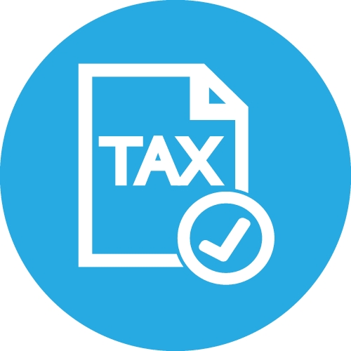 Tax icon sign symbol design