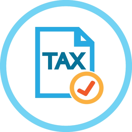 Tax icon sign symbol design