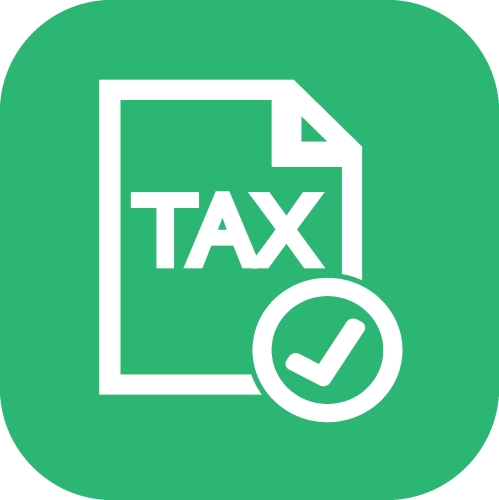 Tax icon sign symbol design