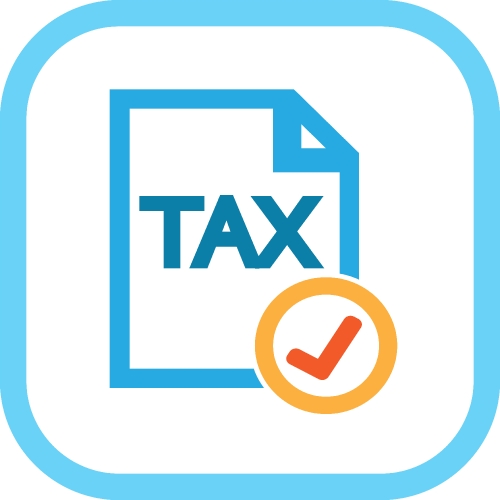 Tax icon sign symbol design