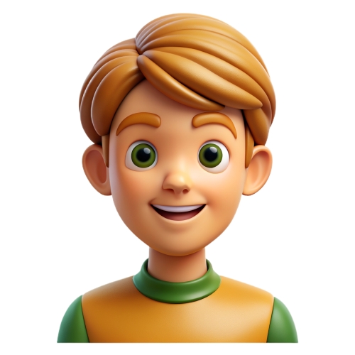 Teen boy avatar people icon character cartoon