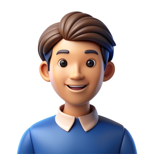 Teen man avatar people icon character cartoon