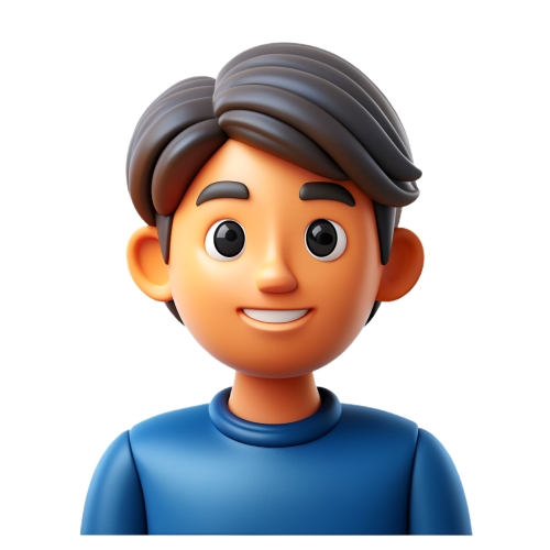 Teen man avatar people icon character cartoon