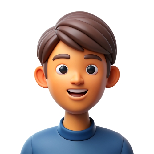 Teen man avatar people icon character cartoon