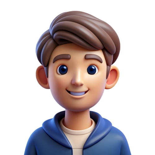 Teen man avatar people icon character cartoon