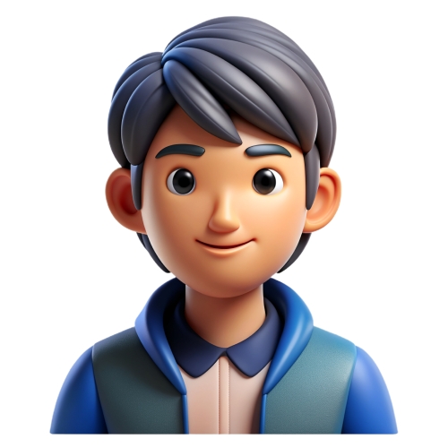 Teen man avatar people icon character cartoon