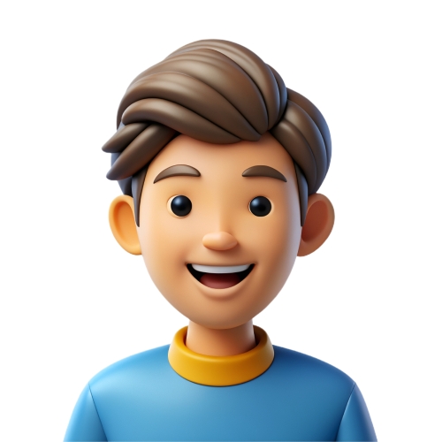 Teen man avatar people icon character cartoon