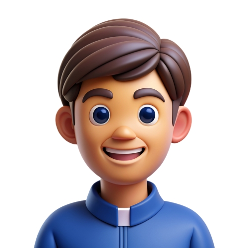 Teen man avatar people icon character cartoon