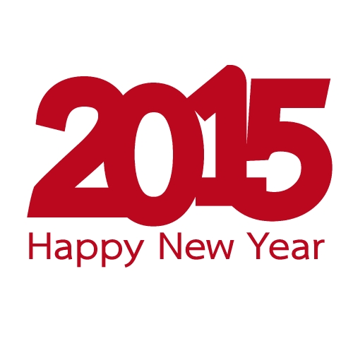 Text Design 2015  Happy new year