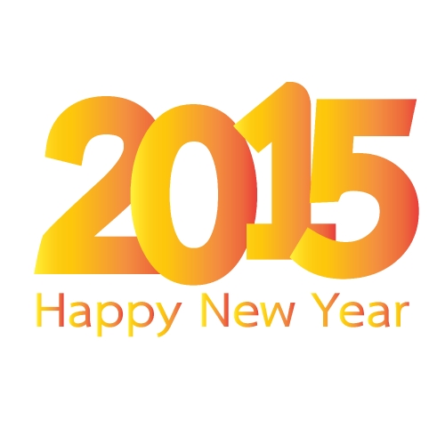 Text Design 2015  Happy new year