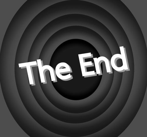 the end Movie ending screen