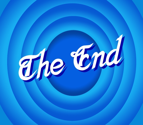 the end Movie ending screen