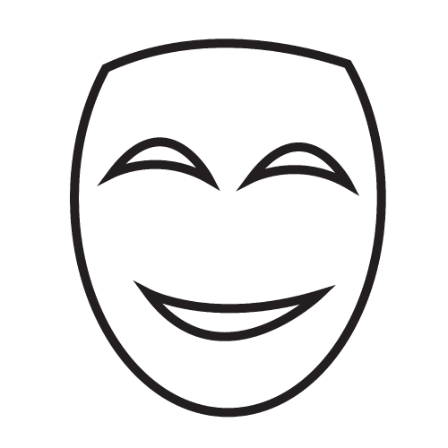 Theater mask icon