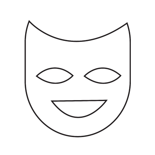 Theater mask icon