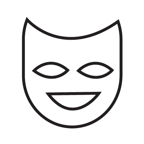 Theater mask icon