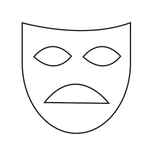 Theater mask icon