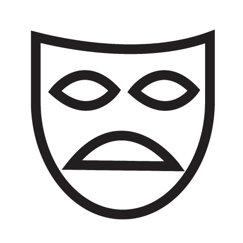 Theater mask icon