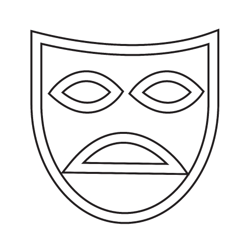 Theater mask icon