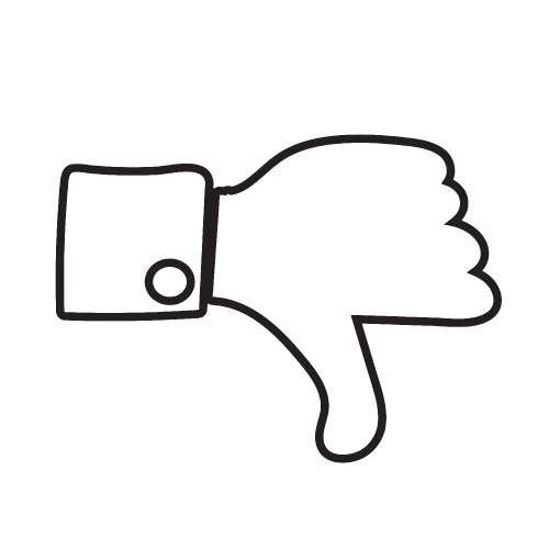 Thumbs up icon ,  Like icon , dislike icon 