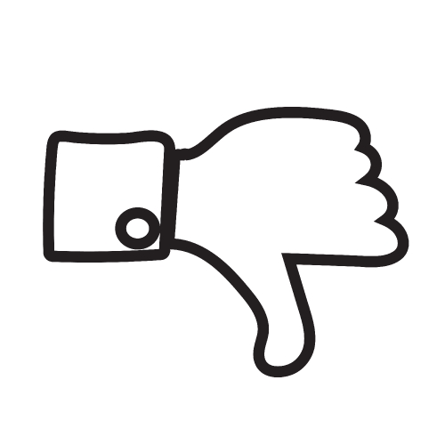 Thumbs up icon ,  Like icon , dislike icon 