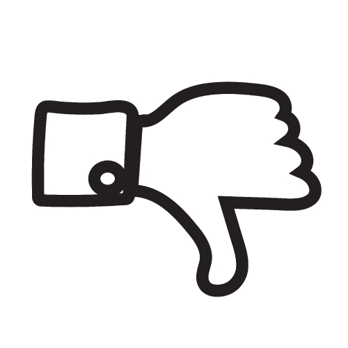 Thumbs up icon ,  Like icon , dislike icon 