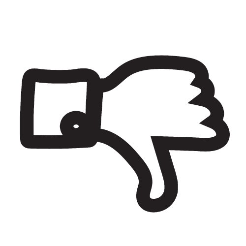 Thumbs up icon ,  Like icon , dislike icon 