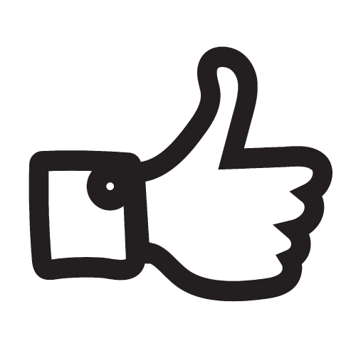 Thumbs up icon ,  Like icon , dislike icon 