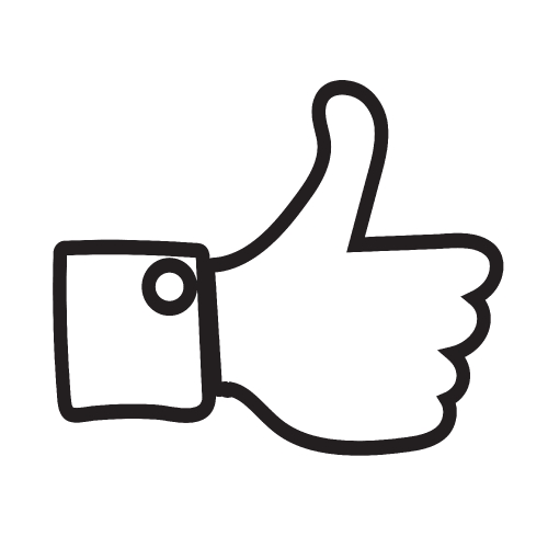 Thumbs up icon ,  Like icon , dislike icon 