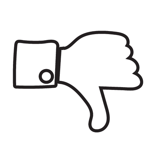 Thumbs up icon ,  Like icon , dislike icon 