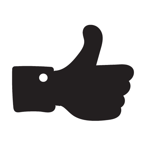 Thumbs up icon ,  Like icon , dislike icon 