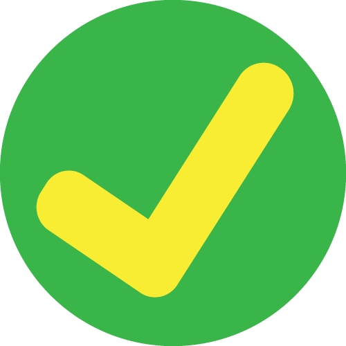 Tick Check Mark Icon sign symbol design