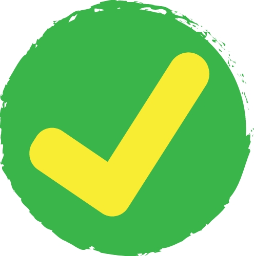 Tick Check Mark Icon sign symbol design