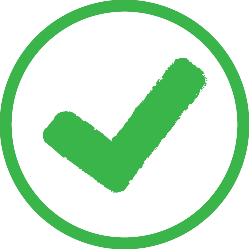 Tick icon accept approve sign design