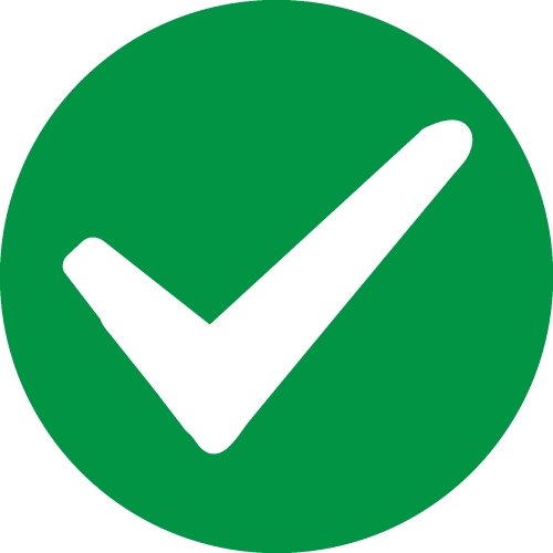 Tick icon accept approve sign design