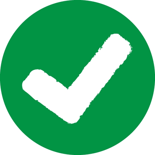 Tick icon accept approve sign design