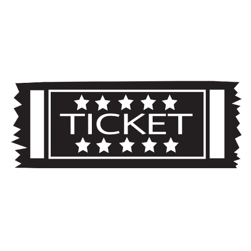 Ticket Icon , Tickets Vector , admit one icon