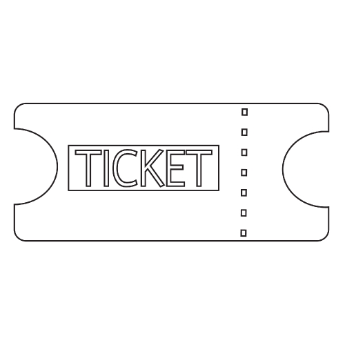 Ticket Icon , Tickets Vector , admit one icon