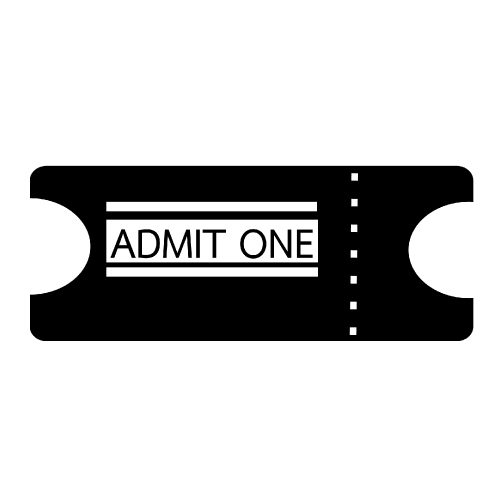 Ticket Icon , Tickets Vector , admit one icon