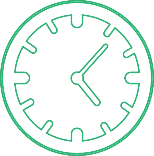 Time Clock icon sign design