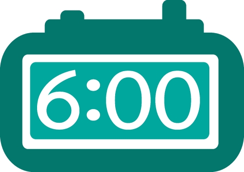 Time Clock icon sign design