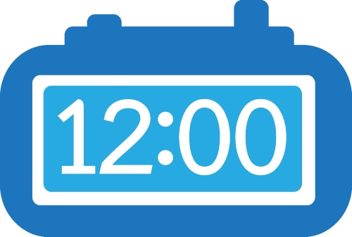 Time Clock icon sign design