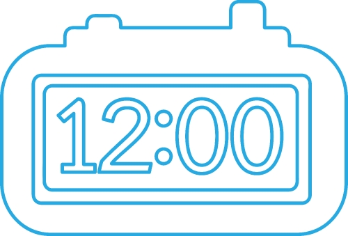 Time Clock icon sign design