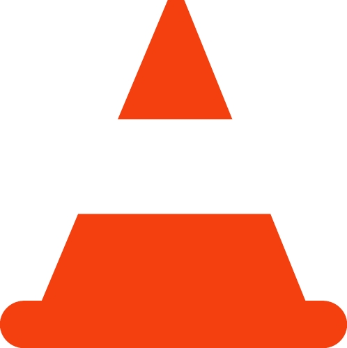 traffic cone icon sign design