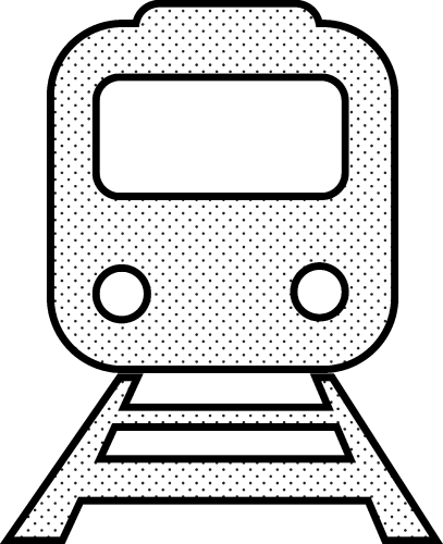 Transport Train icon sign design